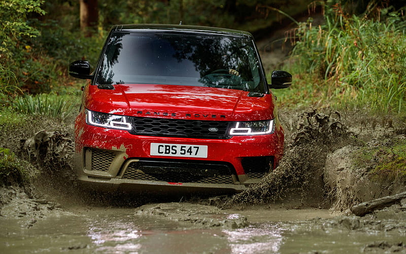 Range Rover Sport Autobiography, mud, offroad, 2018 cars, Land Rover, Range Rover Sport, SUVs, Range Rover, HD wallpaper