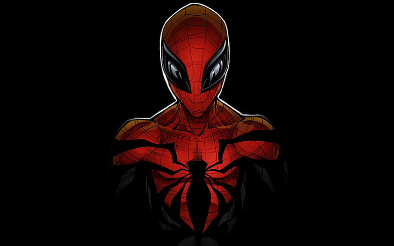 Minimalist Spiderman Wallpaper 4K