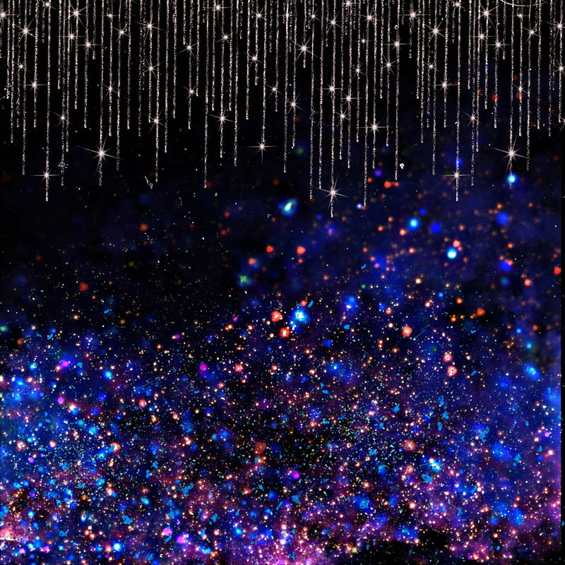 Sparkles dropping, colorful, cute, glitter, gorgeous, ombre, pretty,  screen, HD phone wallpaper