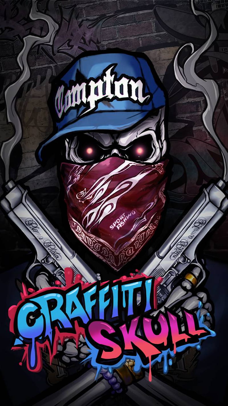 Grafitti, rebel, rebels, skull, skulls, HD phone wallpaper