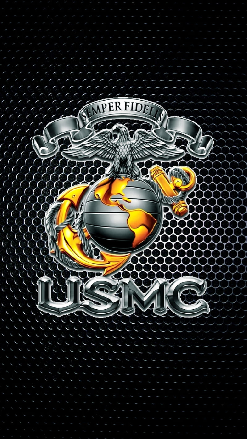 US Marine Corps, anchor, eagle, globe