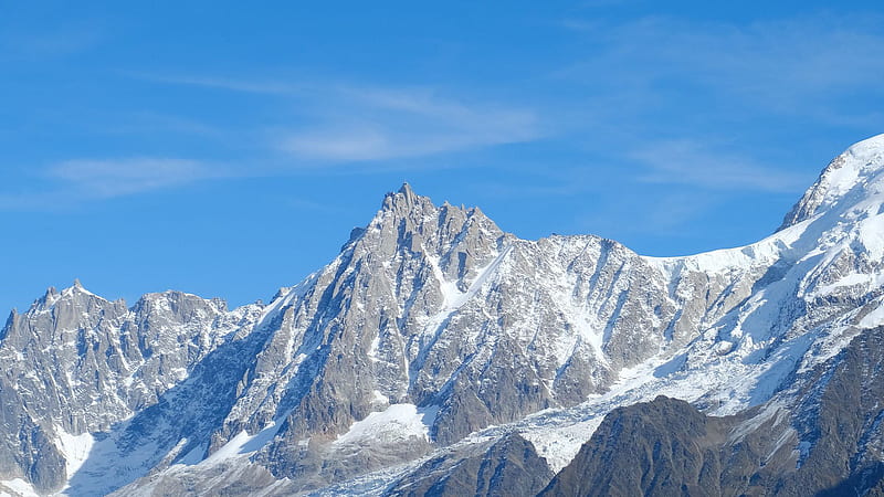 Snow Covered Mountains Peak Under Blue Sky During Daytime Nature, HD ...