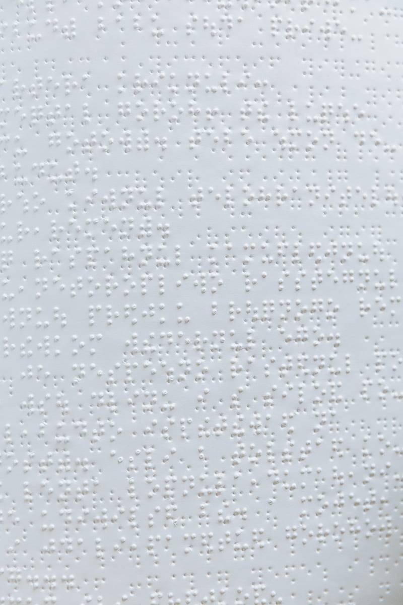 White and Black Braille Paper, HD phone wallpaper
