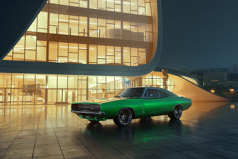 Dodge Charger 1969 RT, dodge-charger, carros, behance, HD wallpaper