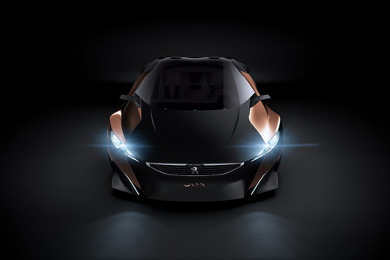 Peugeot Onyx Concept Front, peugeot, carros, concept-cars, HD wallpaper