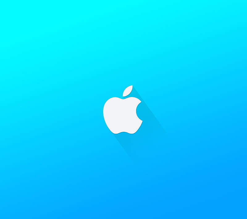 Apple, blue, brand, desenho, logo, material, HD wallpaper | Peakpx