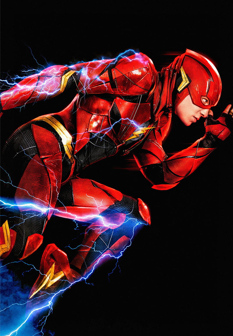 Flash justice league, movie, power, red, HD phone wallpaper | Peakpx