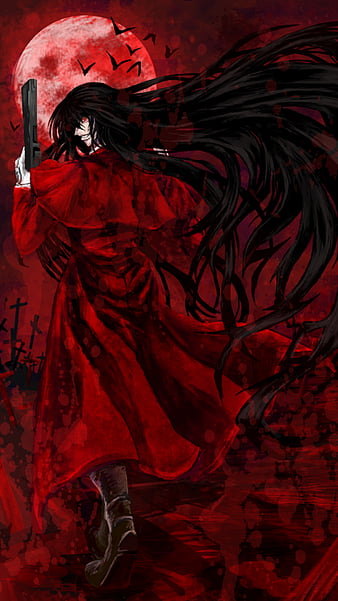 Wallpaper alucard, hellsing, dark, anime boy, anime desktop wallpaper, hd  image, picture, background, 2688a6