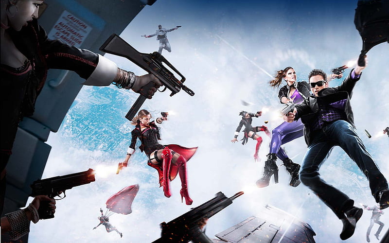 Stunning, stunt, action, cg, video game, game, saints row- the third,  shoot, HD wallpaper | Peakpx
