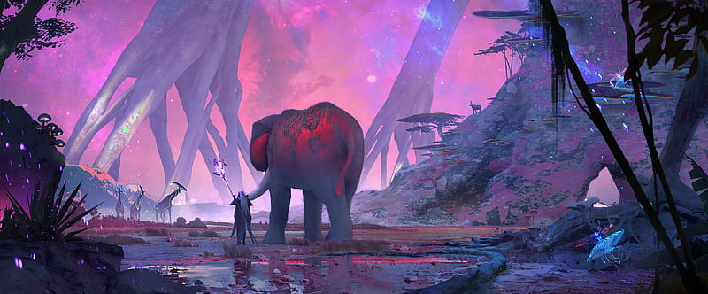 Fantasy Animals, Animal, Sorcerer, Elephant, HD wallpaper