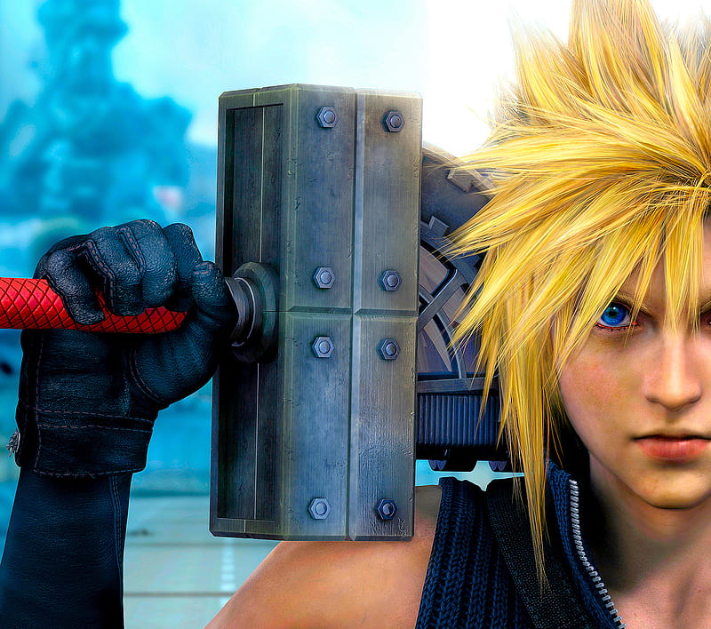 Cloud Strife, artwork, final fantasy new, HD wallpaper