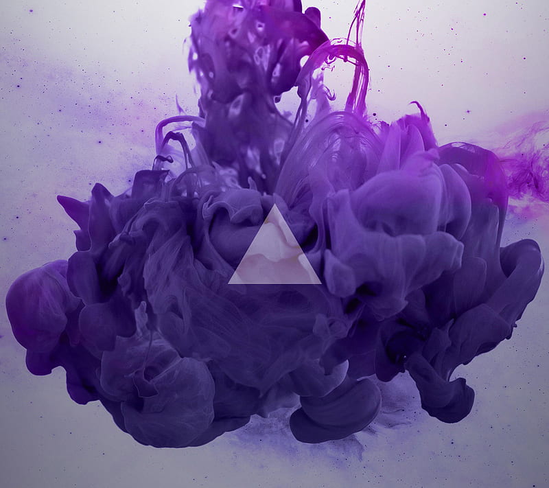 Ink Water Art, abstract, awesome, design liquid, purple, triangle, HD  wallpaper | Peakpx