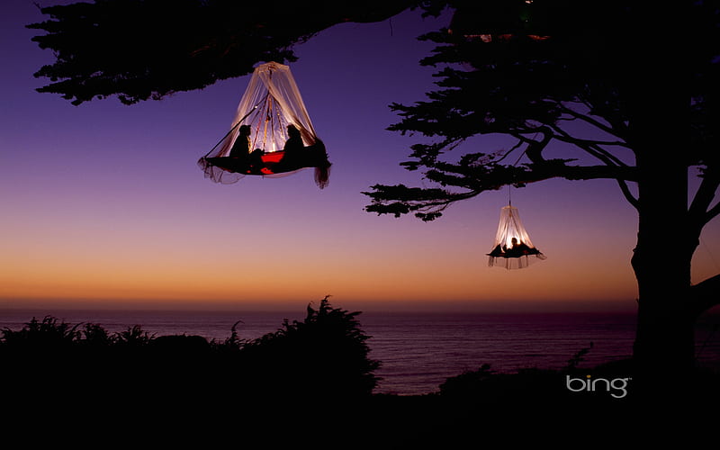 California Coast climber camping on the road-Bing, HD wallpaper