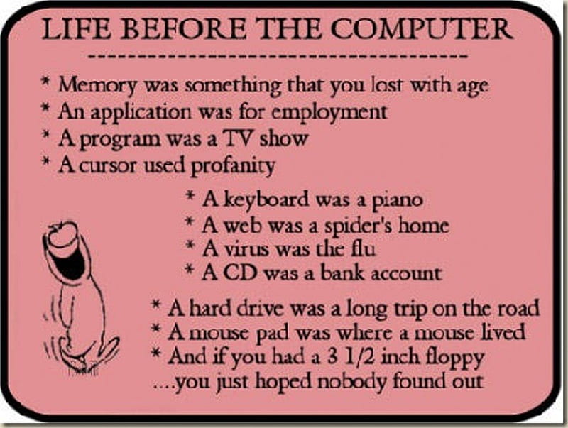 Life Before The Computer Joke Life Before Computer Funny Jokes Hd Wallpaper Peakpx