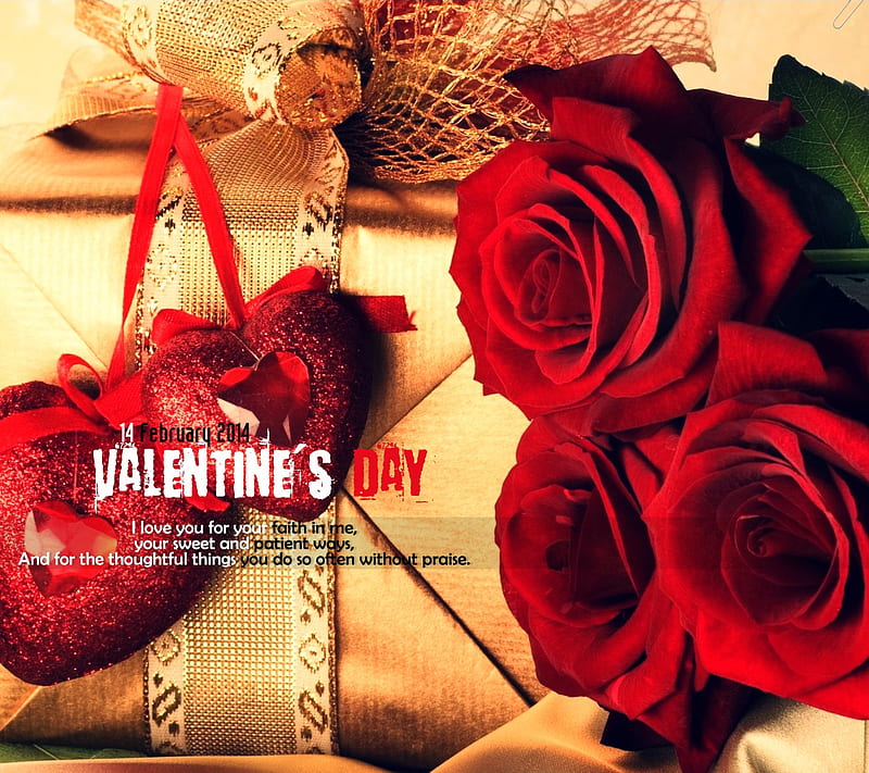 Valentines Day, 14 feb, corazones, love, roses, HD wallpaper