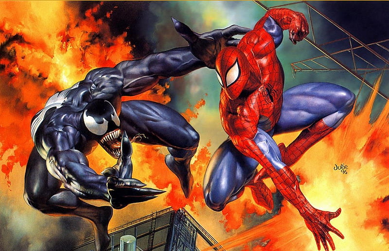 Venom Vs. Spiderman, Comics, Superheroes, Venom, Villains, Marvel, Spiderman,  HD wallpaper | Peakpx