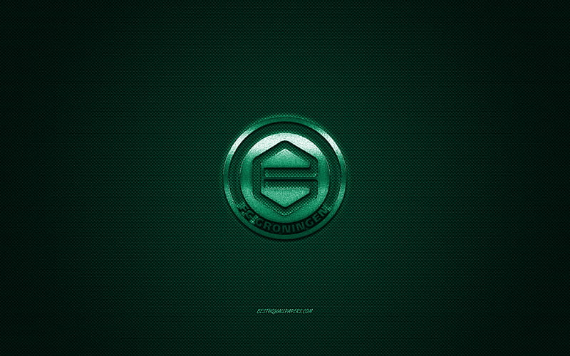 Fc Groningen Dutch Football Club Eredivisie Green Logo Green Carbon Fiber Background Hd Wallpaper Peakpx