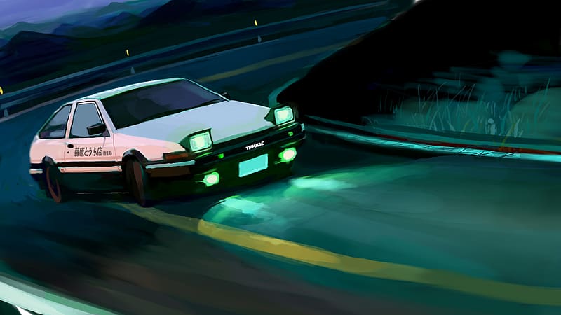 trueno anime car