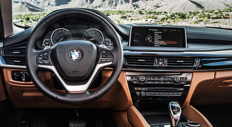 2015 BMW X6 Pure Extravagance Cognac - Interior , car, HD wallpaper