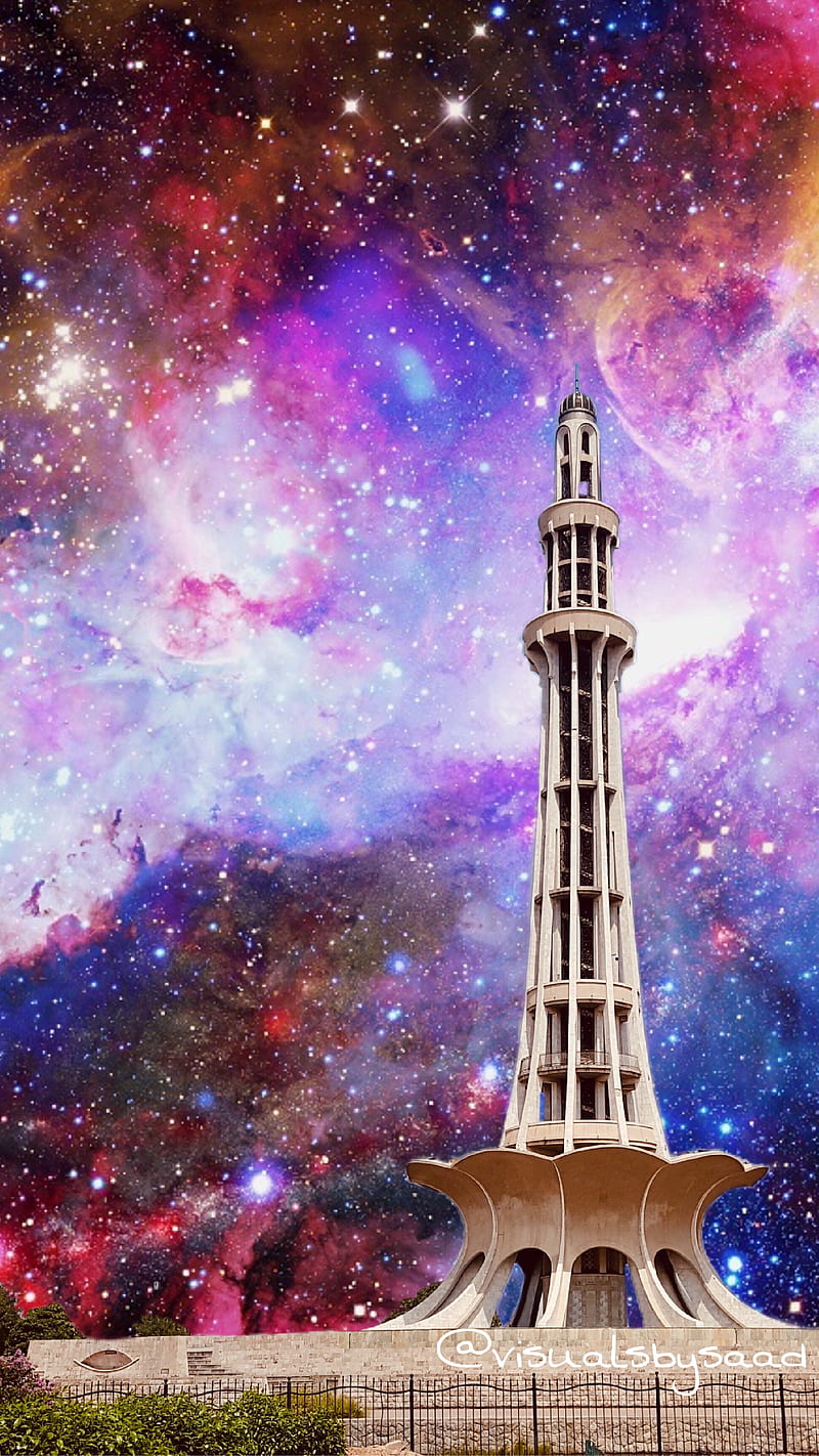 Minaret pakistan, androonlahore, city, galaxy, lahore, nature, oldlahore, walledcity, walledcityoflahore, HD phone wallpaper