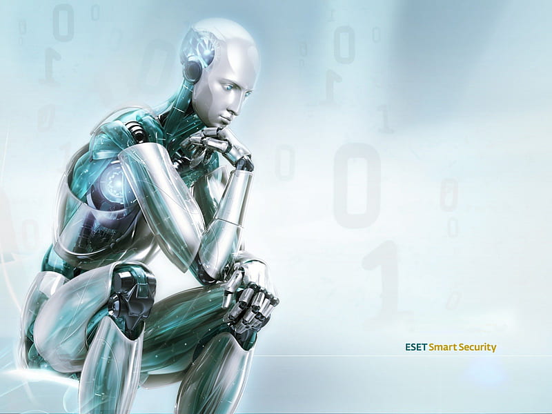 ESET Smart Security Android 2, green, eset, smart security, nod32, antivirus, blue, android, HD wallpaper