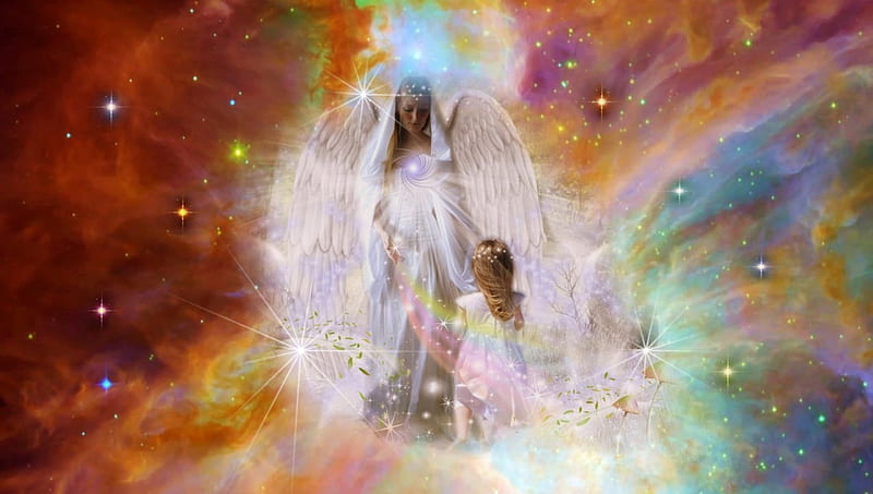 Heavenly Angels, angel, heavenly, guardian angels, angels, HD wallpaper