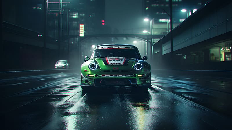 Cyberpunk Porsche 911, HD wallpaper
