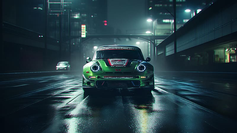 Cyberpunk Porsche 911, HD wallpaper Cyberpunk Porsche 911, HD wallpaper