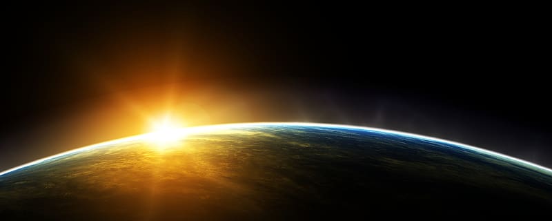 Sunrise, Earth, Space, From Space, HD wallpaper