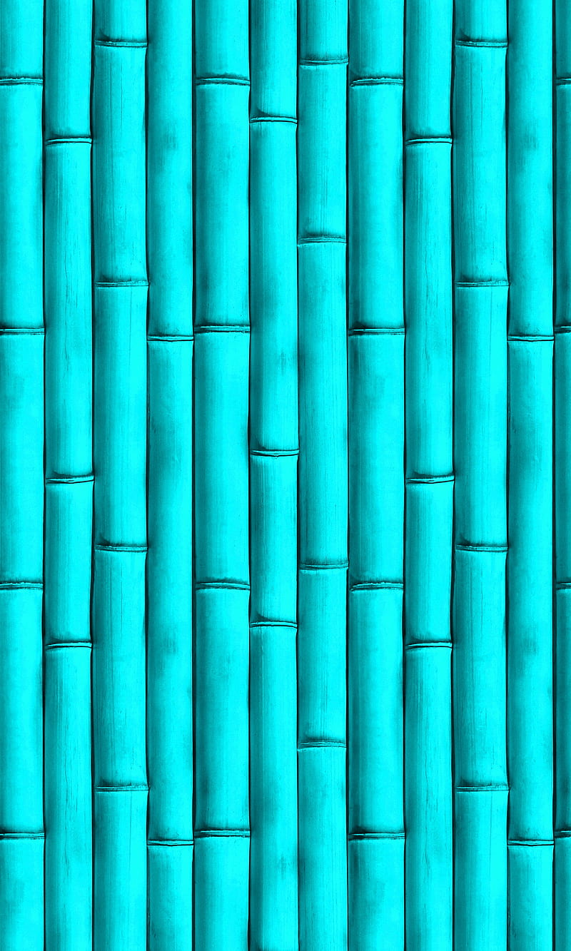 Blue Bamboo, color, wall, HD phone wallpaper