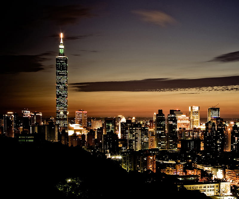 Taipei 101, city, HD wallpaper