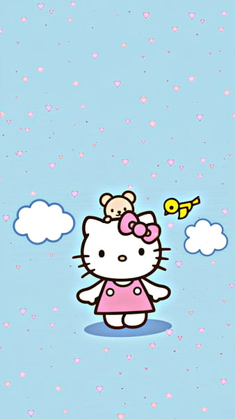 Hello kitty, cute, girly, hello kitty, pastel, pink, themes, HD phone ...
