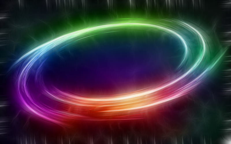 Rainbow Spin. jpg, neon, glow, kolors, funky, HD wallpaper