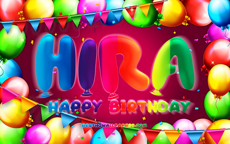 Hira with names, female names, Hira name, purple neon lights, Happy Birtay  Hira, HD wallpaper | Peakpx