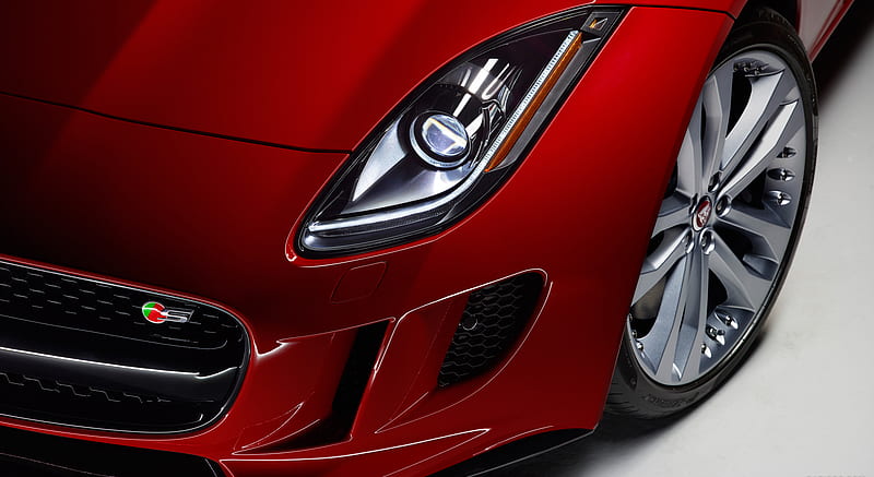 2016 Jaguar F-TYPE Convertible S Manual Convertible (Caldera Red) - Headlight , car, HD wallpaper