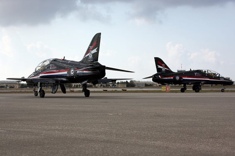 British Aerospace Hawk T.Mk 1, Military, Jet, Red Arrows, Trainer, HD wallpaper