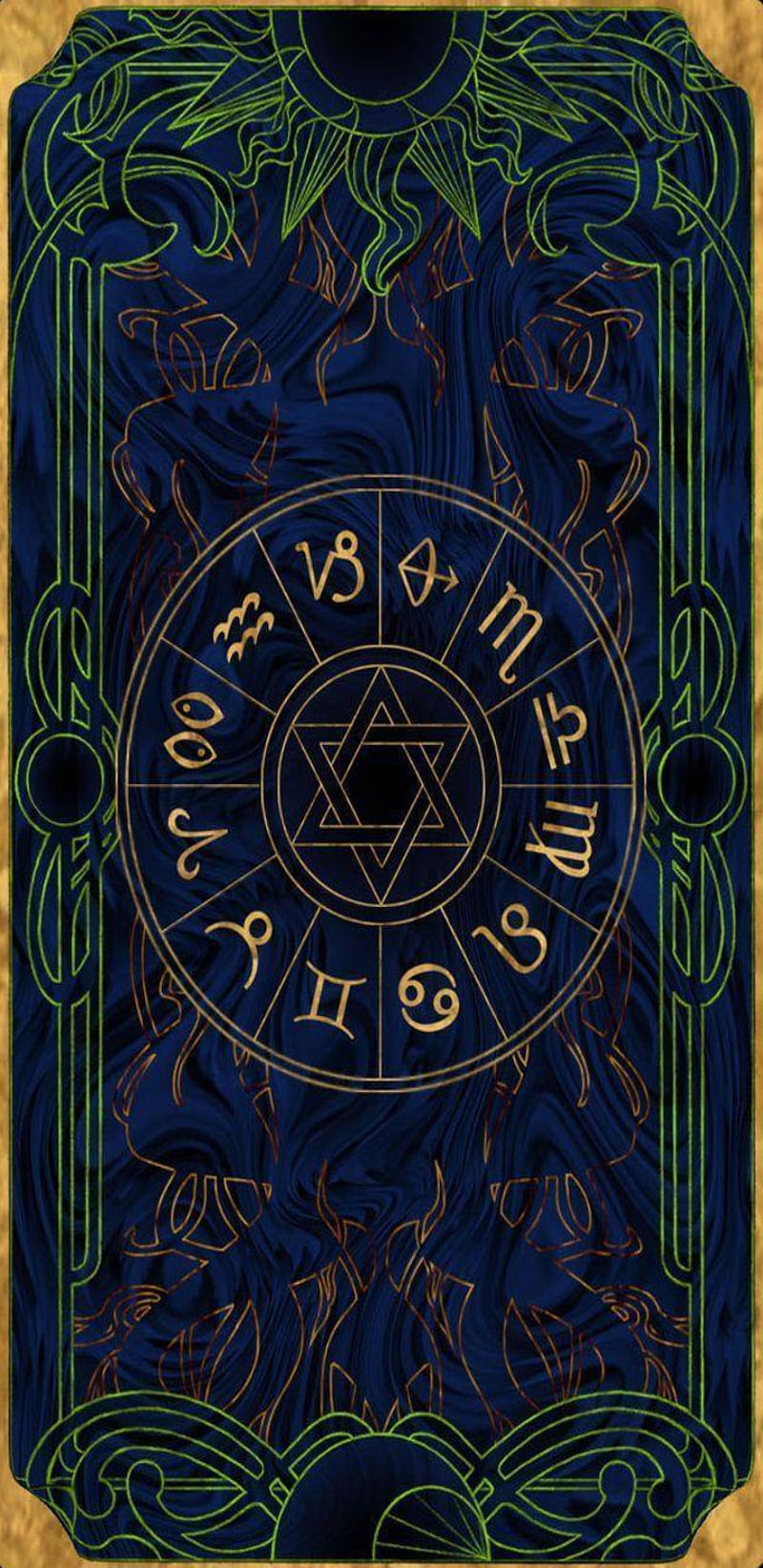 Zodiac tarot, animals, astrology, divination, fortune, future, mystical, space, stars, HD phone wallpaper