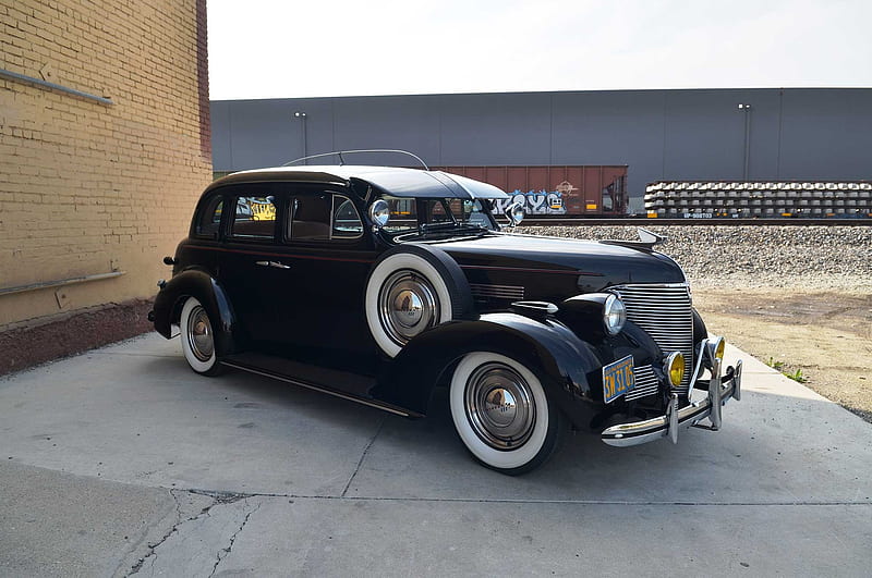 1939-Chevrolet-Master-Deluxe, Classic, Black, Spare Tire, GM, HD wallpaper