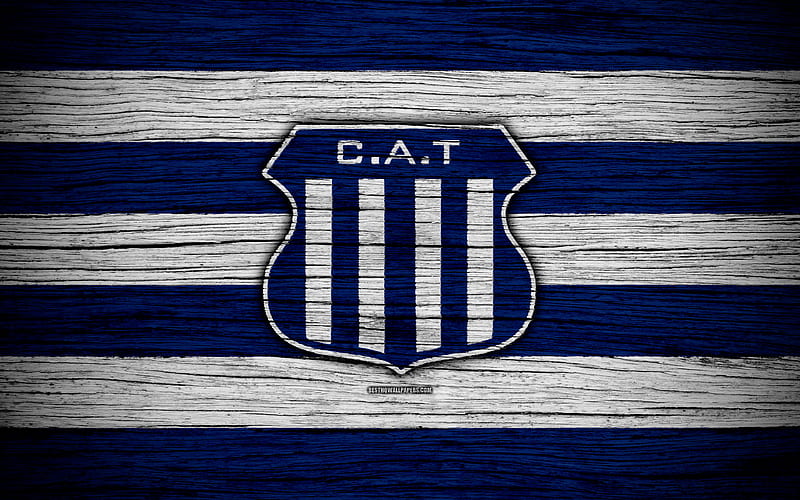 Talleres Cordoba Superliga, logo, AAAJ, Argentina, soccer, Talleres Cordoba FC, football club, wooden texture, FC Talleres Cordoba, HD wallpaper