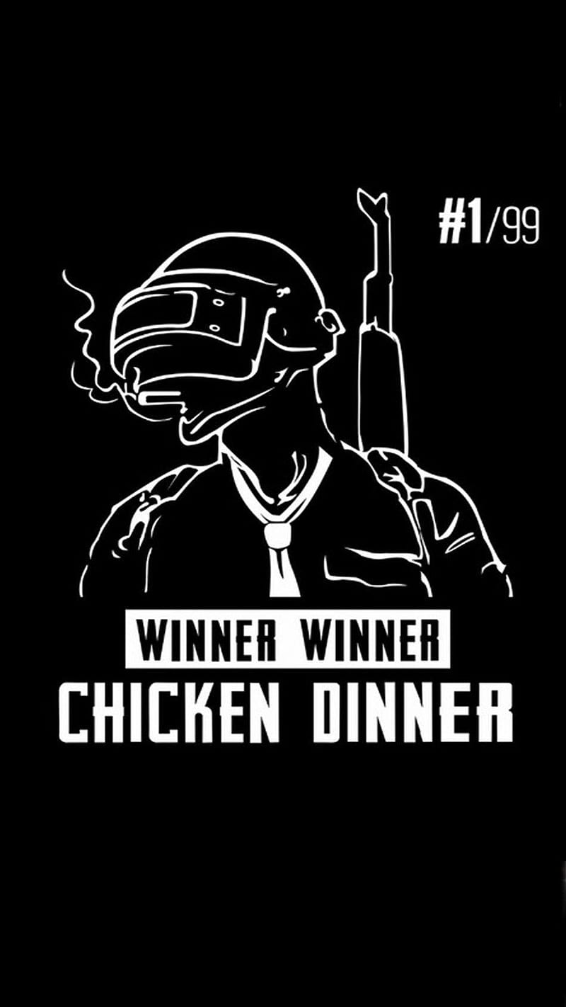 PUBG Winner , winner winner chicken dinner, pubg mobile, pubg quote, HD phone wallpaper