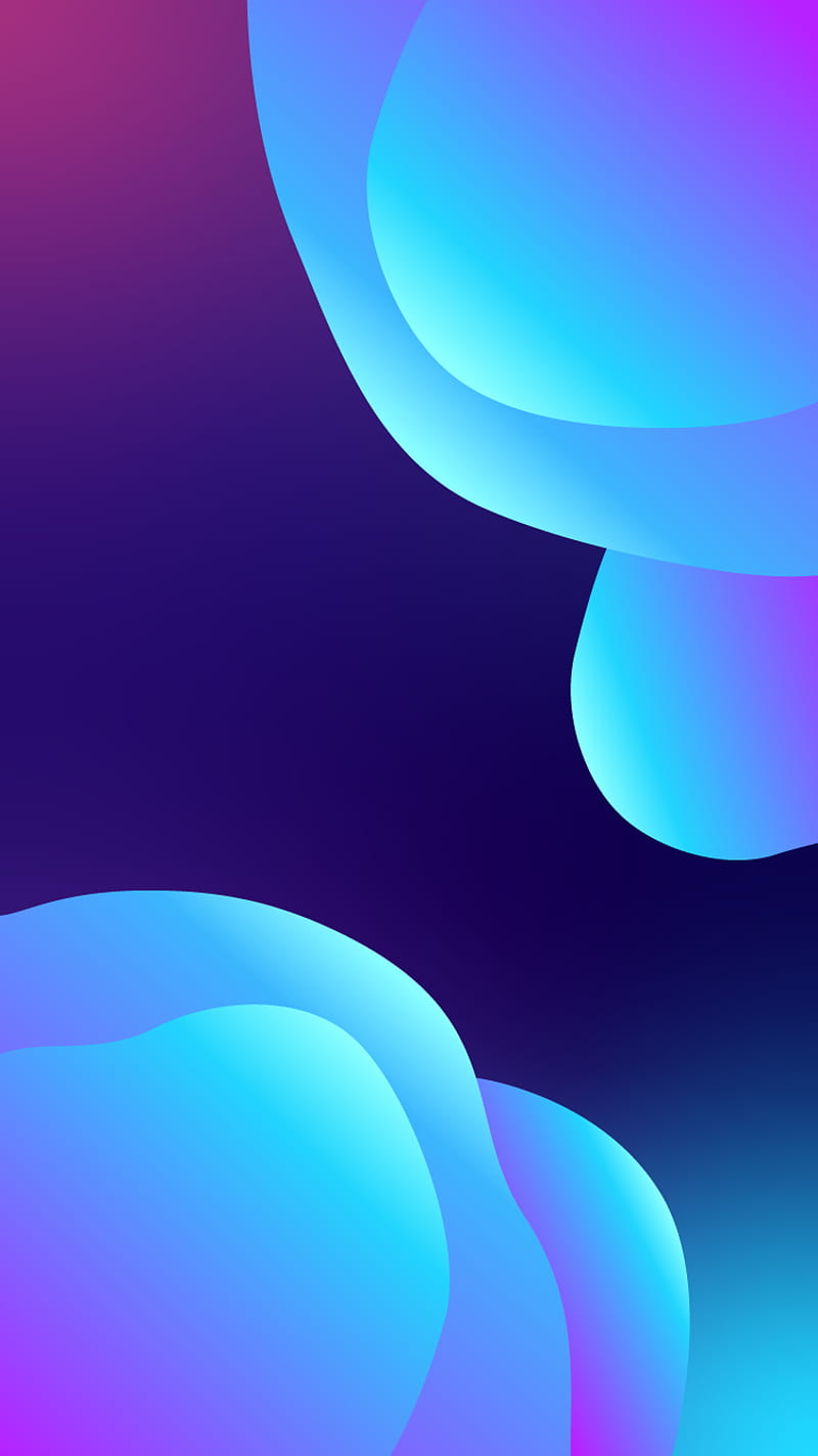 AbstractBubbles, abstract, blue, branding, bubbles, colors, dark, illustration, ios, iphone, HD phone wallpaper