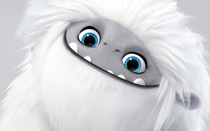 Abominable, funny monster, poster, 2019 movie, 3D-animation, fan art, 2019 Abominable, HD wallpaper