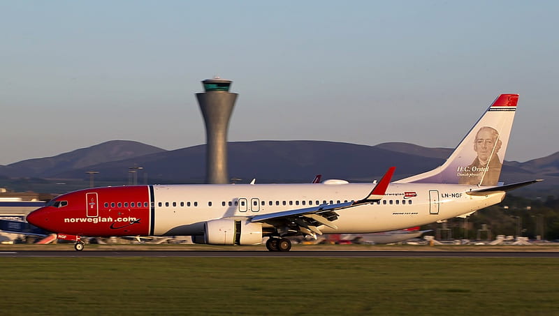 Norwegian Airlines LN-NGF, Norwegian, LN-NGF, Plane, Airlines, HD wallpaper