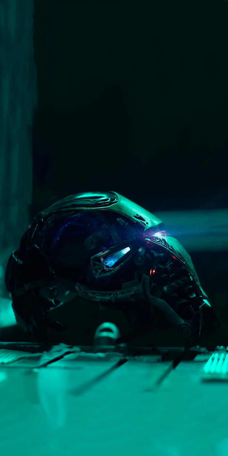 RIP Tony Stark, avengers, avengers endgame, endgame, endgame iron man, helmet, iron man, iron man helmet, tony stark, HD phone wallpaper