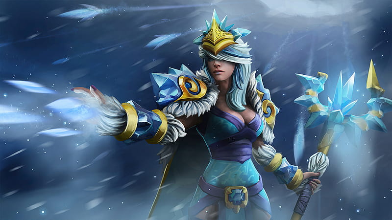 Crystal Maiden from DotA 2, HD wallpaper