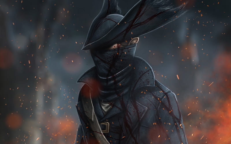 Bloodborne protagonist, action, RPG, HD wallpaper