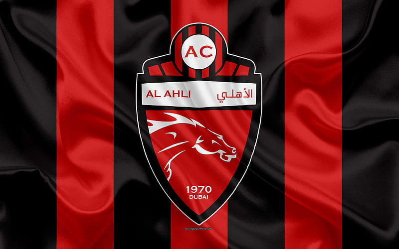 1366x768px, 720P free download | Shabab Al-Ahli Dubai FC logo, red ...