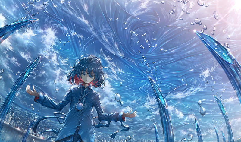 Premium Photo  Boy under water fantasy concept art anime style