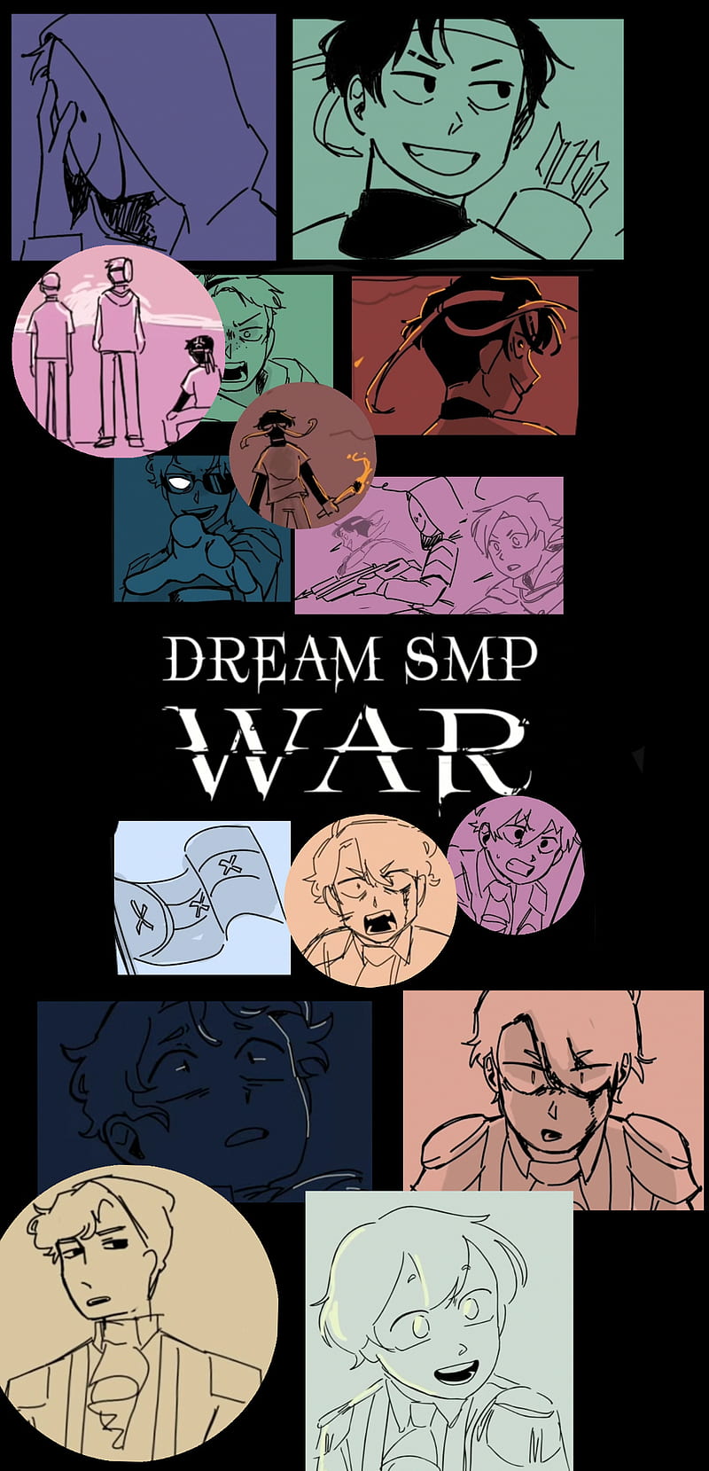 dream smp animatic, badboyhalo, georgenotfound, mcyt, minecraft, sapnap, tommyinnit, tubbo, wilbur soot, HD phone wallpaper