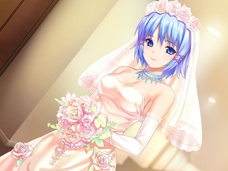Anime, Blue Eyes, Rikka Himuro, Tropical Kiss, HD wallpaper